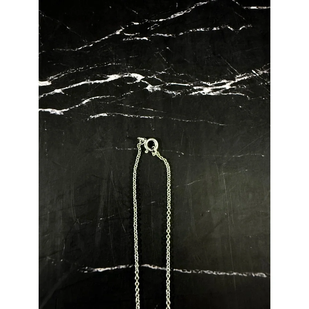 Crystal Mini CAT Pendant on 18in Sterling Silver Chain